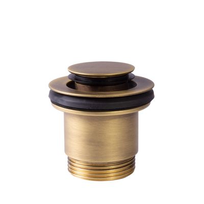 Afvoerplug Tres Valvulva | 5/4" | Click waste | Messing | Rond | Messing mat