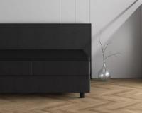 Dreamhouse Dubbel Jersey 220 gr. Topper Hoeslaken Zwart 190/200 x 220/230 cm