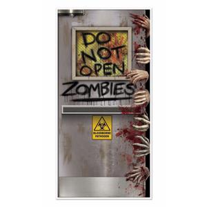 Halloween deurposter - zombie thema - 152 cm - horror decoratie deurhanger