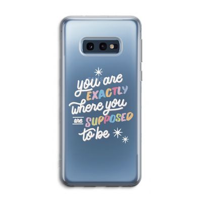 Right Place: Samsung Galaxy S10e Transparant Hoesje