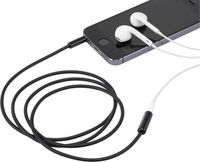 SpeaKa Professional SP-7870552 Jackplug Audio Verlengkabel [1x Jackplug male 3,5 mm - 1x Jackplug female 3,5 mm] 1.00 m Zwart Vergulde steekcontacten, - thumbnail