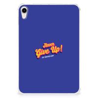 Apple iPad mini 6 (2021) Back cover met naam Never Give Up