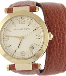 Horlogeband Michael Kors MK2295 Onderliggend Leder Bruin 21mm