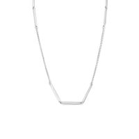 Ketting Balkjes Ankerschakel zilver 1,6 mm 40 + 4 cm
