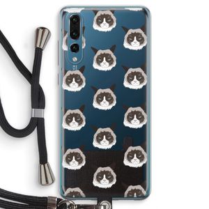 It's a Purrr Case: Huawei P20 Pro Transparant Hoesje met koord