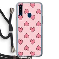 Ondersteboven verliefd: Samsung Galaxy A20s Transparant Hoesje met koord