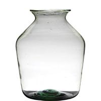 Hakbijl Glass Vaas - transparant - gerecycled glas - 40 x 29 cm