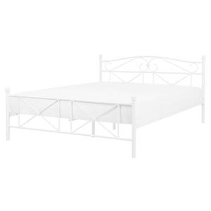 Beliani - RODEZ - Tweepersoonsbed - Wit - 160 x 200 cm - Metaal