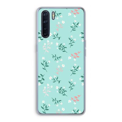 Small white flowers: Oppo A91 Transparant Hoesje