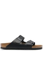 Birkenstock sandales en cuir à boucle - Noir