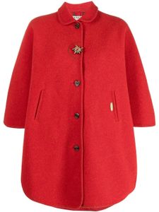 A.N.G.E.L.O. Vintage Cult manteau à design incurvé (années 1980) - Rouge