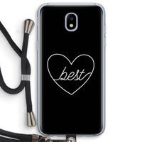 Best heart black: Samsung Galaxy J5 (2017) Transparant Hoesje met koord