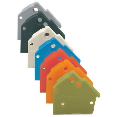WAGO 256-400 Afsluitplaat Blauw 100 stuk(s)