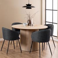 Bendt Ronde Eettafel 'Sharalyn' Eiken, 120cm