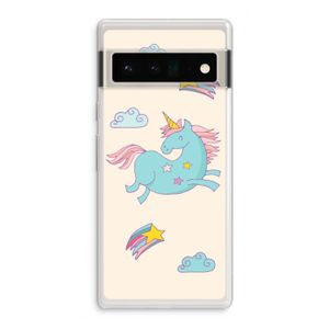 Vliegende eenhoorn: Google Pixel 6 Pro Transparant Hoesje