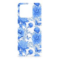 TPU Case voor Xiaomi Redmi 10C Flowers Blue