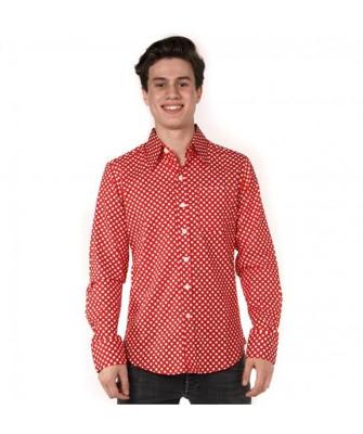 Blouse Polkadot Red / White-S | 23% korting