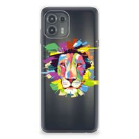 Motorola Edge 20 Lite Telefoonhoesje met Naam Lion Color - thumbnail