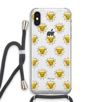 Leeuwenkoppen: iPhone XS Transparant Hoesje met koord