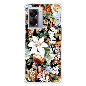 Case voor OPPO A77 5G | A57 5G Dark Flowers