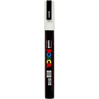 Uni-Posca Posca marker, afm pc-3m, lijndikte 0,9-1,3 mm, fijn, wit, 1 stuk