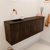 Toiletmeubel Mondiaz Joya | 111.6 cm | Meubelkleur Walnut | Faye wastafel Urban Links | Zonder kraangat(en) Toiletmeubel Mondiaz Joya | 111.6 cm | Meubelkleur Walnut | Faye wastafel Urban Links | Zonder kraangat(en)