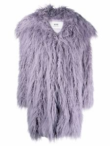 AMI Paris manteau oversize en fourrure artificielle - Violet