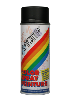 MOTIP Deco Lak | Zijdeglans | RAL 9005 | 400ml - 01659