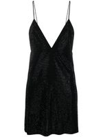 DSQUARED2 robe courte à ornements en cristal - Noir