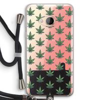 Weed: HTC U Play Transparant Hoesje met koord Weed: HTC U Play Transparant Hoesje met koord