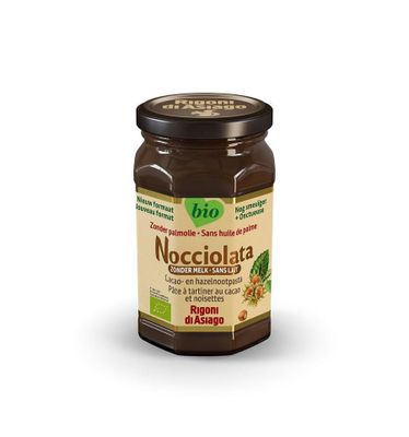 Hazelnootpasta zonder melk bio