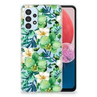 Samsung Galaxy A13 4G TPU Case Orchidee Groen - thumbnail