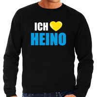 Apres-ski sweater / trui Wintersport Ich liebe Heino zwart voor heren