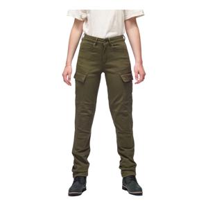 MODEKA Brandon Cargo Lady, Motorjeans dames, Olijf Lengte 30