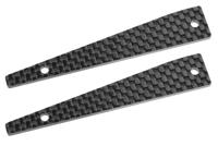 Team Corally - Suspension arm stiffener - Upper Front - Left/Right - Graphite 2mm - 2 pc - thumbnail
