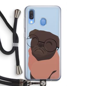Ludo: Samsung Galaxy A40 Transparant Hoesje met koord