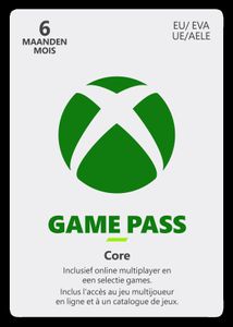 Xbox Live Game Pass Core - 6 Maanden