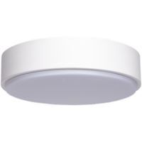 LED Plafondlamp - Aigi Santi - Opbouw Rond 24W - Warm Wit 3000K - Mat Wit - Aluminium