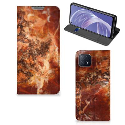 OPPO A73 5G | Standcase | Marmer Bruin