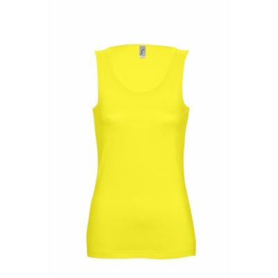 Sols Basic tanktop - geel - voor dames - mouwloos shirt - katoen