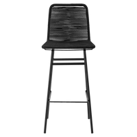 Bloomingville Barkruk Mundo Zwart 110 x 45 x 50 - thumbnail