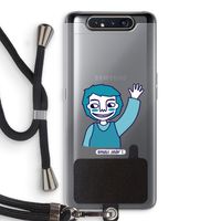 Zwaai: Samsung Galaxy A80 Transparant Hoesje met koord