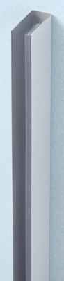 Beaux Chelles wandprofiel 200cm voor 8mm glas RVS Geborsteld