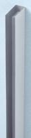 Beaux Chelles wandprofiel 200cm voor 8mm glas RVS Geborsteld