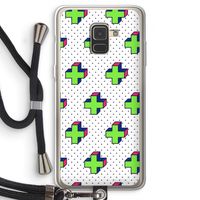 8-bit N°10: Samsung Galaxy A8 (2018) Transparant Hoesje met koord