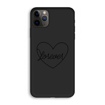 Forever heart black: iPhone 11 Pro Biologisch afbreekbaar hoesje