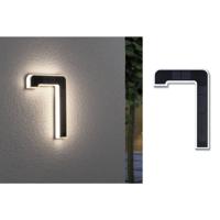 Paulmann 79848 4000870798485 Huisnummerlamp op zonne-energie Energielabel: G (A - G) 0.20 W Warmwit Zwart