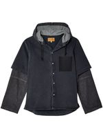 MM6 Maison Margiela veste en jean à capuche - Noir