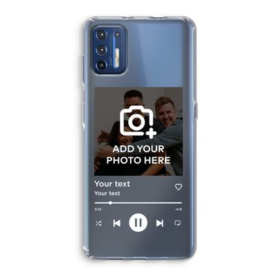 Music Player: Motorola Moto G9 Plus Transparant Hoesje