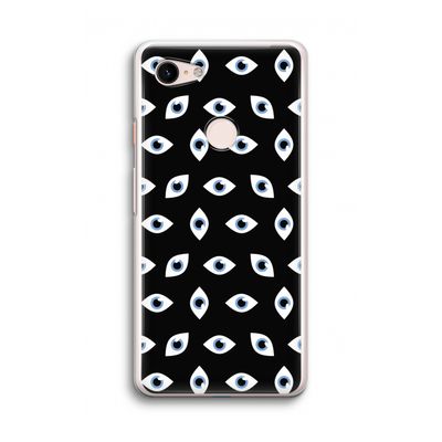 Eyes pattern: Google Pixel 3 Transparant Hoesje